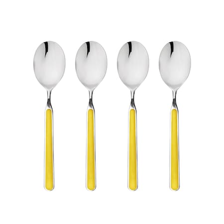 Mepra Fantasia American Coffee Spoon Set - 4 Pcs. - Yellow 10G644426