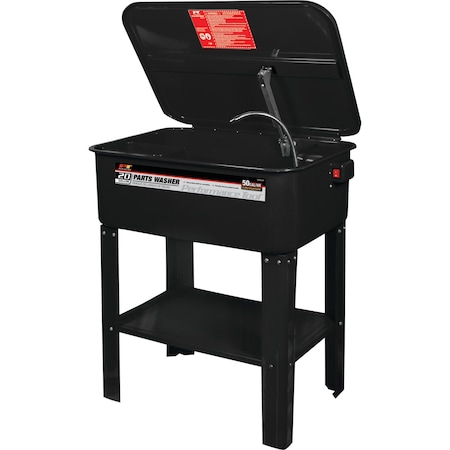 Performance Tool 20 gal. Parts Washer, Cleaning Station, High Flow Pump, Safety Lid W54029