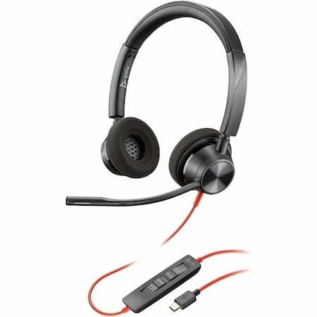Hp Poly Blackwire 3320 Stereo USB-C Headset +USB-C/A Adapter 8X219AA