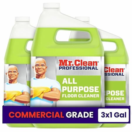 Proctgambl Mr. Clean, Finished Floor Cleaner, Lemon Scent, One Gallon Bottle, 3PK 02621CT