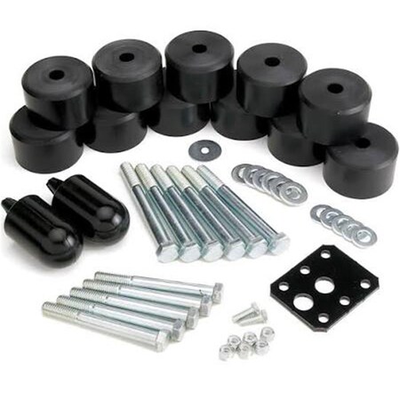 Complete Athlete 1.25 in. Body Lift Kit, Black CO740096