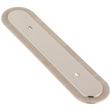 Strategic Brands 3 in. Center to Center 6 in. Polished Nickel Vanilla Guerlain Backplate 16914