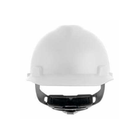 Msa Safety V-Gard Cap-Style Hard Hat with Fas-Trac III Suspension, Matte, White 454-10203081