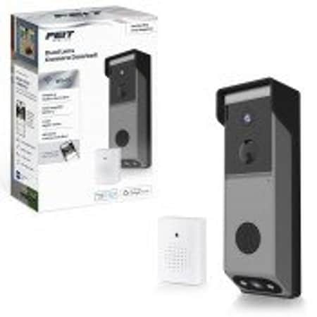Feit Electric CAM2/DOOR/WIFI/BAT Smart Doorbell Dual Lens Camera, Battery CAM2/DOOR/WIFI/BA