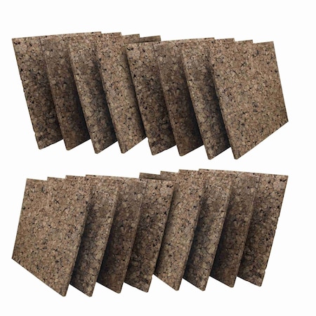 Flipside 12 x 12 Dark Cork Tiles 16 Pack 12058-4