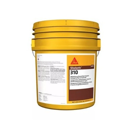 Sika Sikalastic-315 Short Fiber Waterborne Emulsified-Asphalt Damp-Proofing Compound 53 Gallon Drum 812586