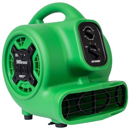 Xpower CentrifugalBlower, Green, 13-1/4inH P-230AT-Green