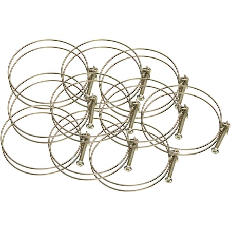 Steelex Wire Hose Clamp 2-1/2", 10PK D4348