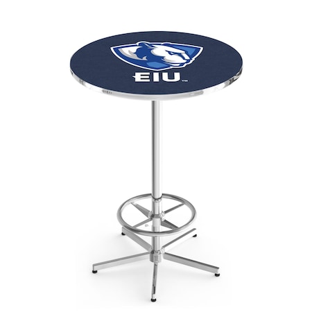 Holland Bar Stool Co 42" Chrome Eastern Illinois Pub Table, 36" dia. Top L216C4236EastIL