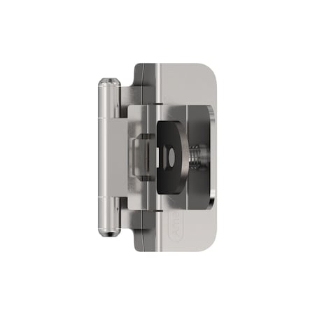 Amerock 3/8in 10mm Inset Double Demountable Polished Chrome Cabinet Hinge, 1 Pair BPR870026