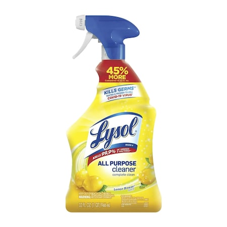 Lysol Disinfectant Cleaner, Jug, Lemon, 4 PK 19200-99985