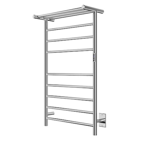 Anzzi Eve 8-Bar Wall Mounted Electric Towel Warmer Rack in Polished Chrome TW-AZ012CH