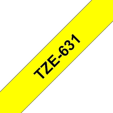 Brother Label/RibbonCartridge, Yellow, 1/2inW TZE6312PKG