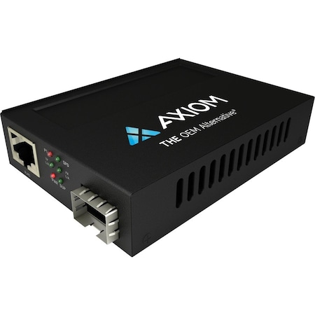 Axiom POE RJ45 TO SFP PORT MEDIA CONV MCP32-F1-SFP-AX