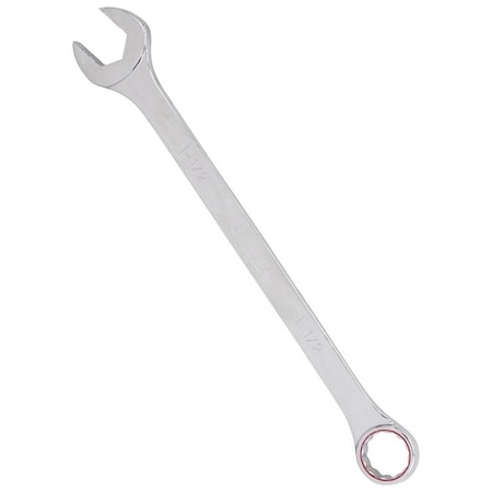 Vulcan Combination Wrench, SAE, 1-1/2 in Head, Chrome Vanadium Steel MT6547513