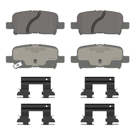 Wagner Brake OEX Rear Disc Brake Pad Set Premium Ceramic,  OEX865