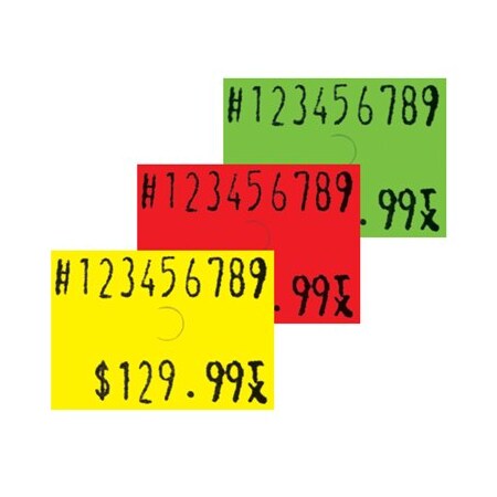 Specialty Store Services Fl. Green 1 Line Pricing Labels For The Accura 5005 5008W