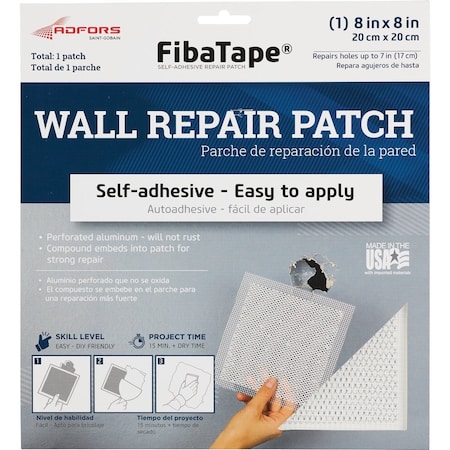 Adfors 8'' x 8'' Wall & Ceiling Self-Adhesive Drywall Patch FDW6714-U