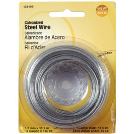 Hillman 123118 Galvanized Wire 100 ft. 212787