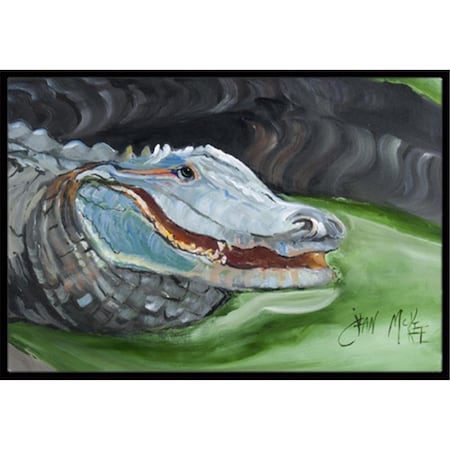 Carolines Treasures JMK1003JMAT Blue Alligator Indoor & Outdoor Mat, 24 x 36 in. JMK1003JMAT