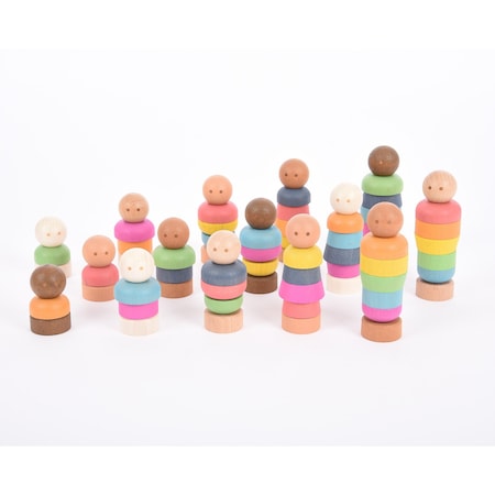 Tickit Rainbow Community People, 15 Nut & Bolt Figures 73526