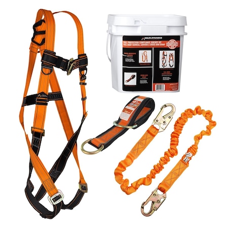 Malta Dynamics Fall Compliance Kit w/Anchor Strap-Universal Warthog Pass-Thru Safety Harness Kit B2000-C5104-A6350