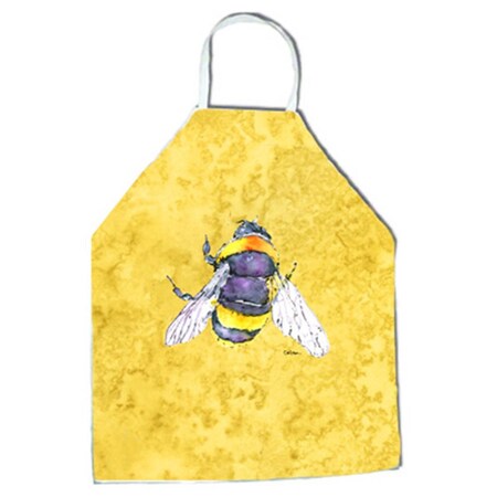 Carolines Treasures 27 H x 31 W in. Bee on Yellow Apron 8852APRON