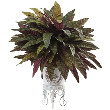 Dare2Decor Peacock Bush with Metal Planter DA420903
