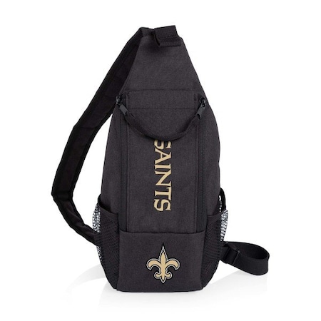 Picnic Time Family Of Brands New Orleans Saints - Strider Cooler Sling Bag, (Black) 759-00-179-204-2