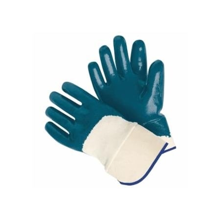 Mcr Safety Nitrile Coated Work Glove, With ActiFresh, Large, Blue/Natural, 12PK 127-97960L