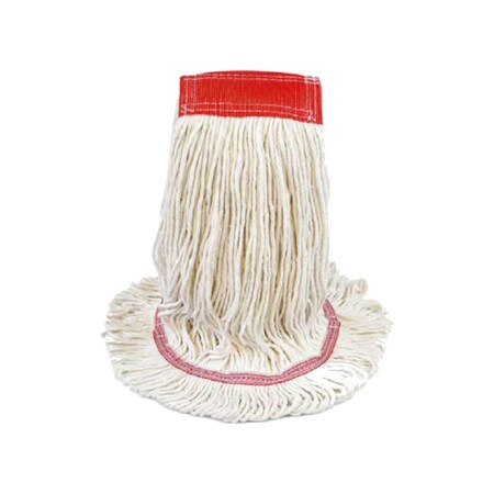 Bsl Premium Cotton Looped-End Wet Mop Head, Wide Band 12 oz, PK6 4425-6