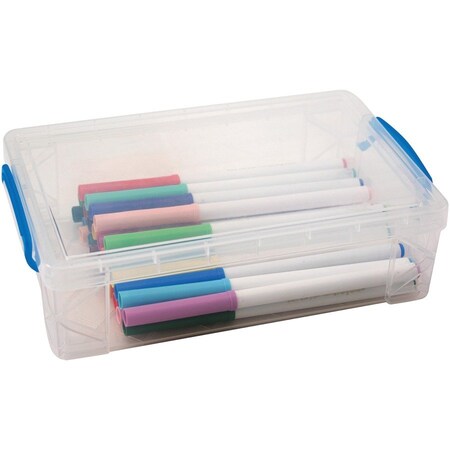 Super Stacker Large Pencil Box, Clear, 3PK 37539