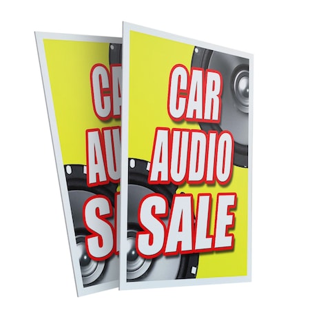 Signmission Car Audio Sale, Plastic Signs Only 24 Inch x 36 Inch, Corrugated Plastic, 2PK CSB-2436-2PACK-Car Audio Sale
