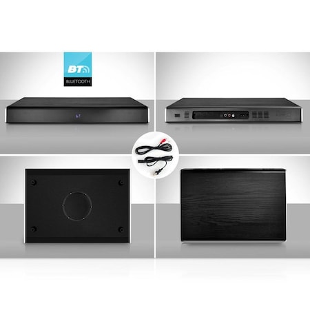 Pyle Bluetooth Tabletop TV Sound Base Soundbar Digital Speaker System PSBV820BT