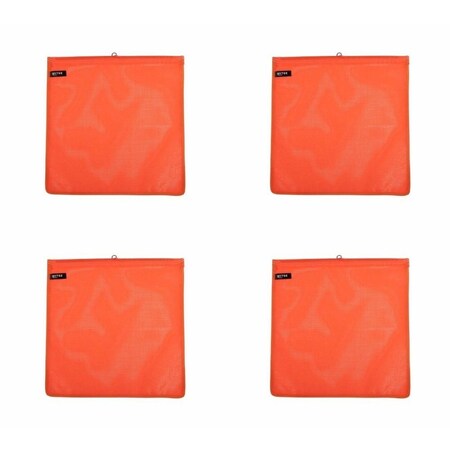 Mytee Products Orange Safety Flag w/Wire Loop DOT Compliant-18ft x 18ftWarning Flags, 4PK VMF-W-ORANGEx4