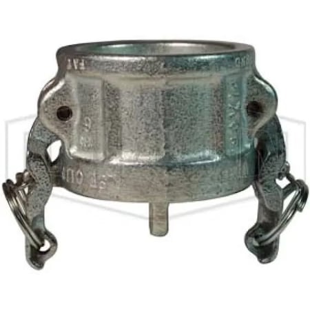 Dixon Boss-Lock Type H Cam and Groove Dust Cap, 6 in, Malleable Iron, Domestic IH600