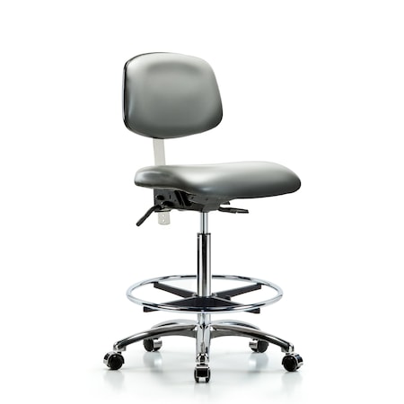 Blue Ridge Ergonomics Vinyl Clean Room Chair BR-NCR-VHBCH-CR-T1-A0-CF-CC-8840
