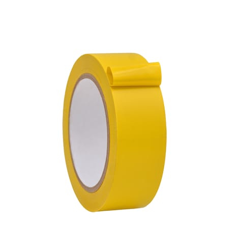 Wod Tape Floor Marking Tape, PVC, Yellow, 1.5 inch (36mm) W., 6 mil Thickness, 32 PK WOD VTC366-01500-32-36-YEL