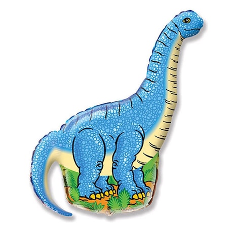 Loonballoon Dinosaurs Balloons, 42 inch DIPLODOCUS Balloon LOON-LAB-LAB479-FM