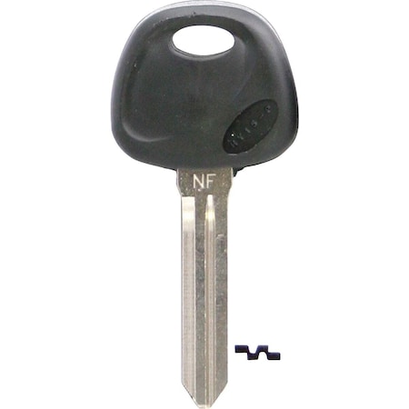 Kaba Ilco Hyundai Nickel Plated Automotive Key, HY15-P / HY15P, 5PK AJ00000812