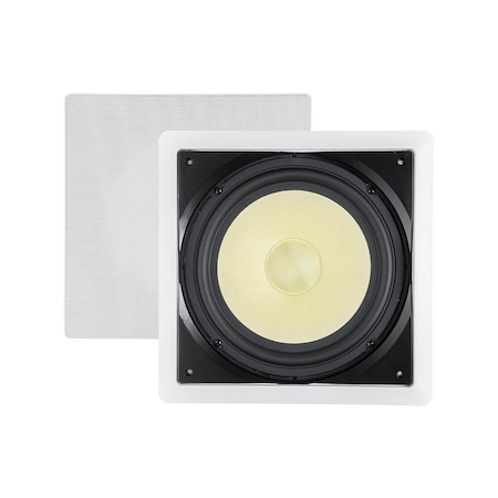 Monoprice Caliber In-Wall Speaker 10in Fiber 300W Subwoofer (each) 30486