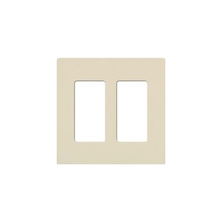 Lutron Nova T 3-Gang Double Duplex Receptacle Wallplate, Light Almond NT-R3R3-FB-LA