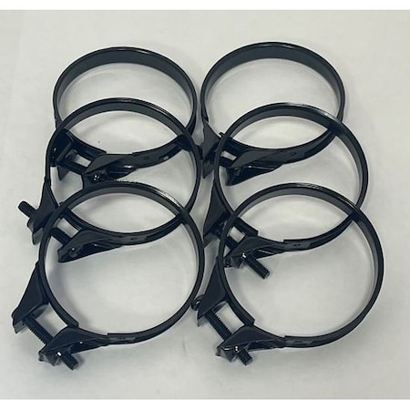 Helix Racing Products Oem Style Hose Clamp, Black, 41-44mm, 6PK 110-1044