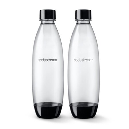 Sodastream Slim Carbonating Bottle, 1 L Capacity, Plastic, Black 1741260010