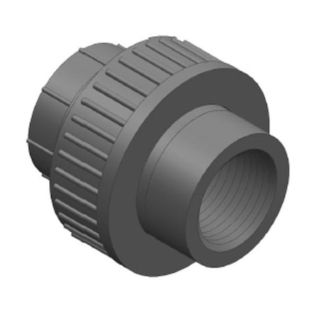 Zoro Select CPVC, Union, 1/2 in, 1/2 in NPT 9899375005
