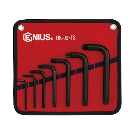Genius Tools 7PC L-Shaped Triple Square Wrench Set HK-007TS