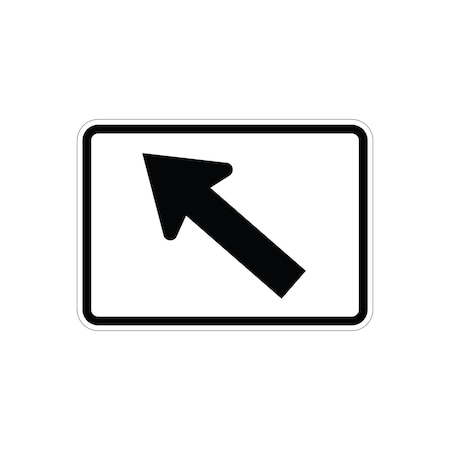 Sign Solutions Usa Traffic Sign, 21 in Width, Aluminum Sign, Horizontal Rectangle DUS12HWT2115M6-2L