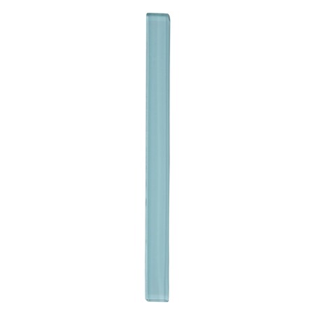 Apollo Tile Sky Blue 0.6 in x 12 in Glass Glossy Pencil Liner Tile Trim 0.5 sqft/case, 10PK T88041-15A