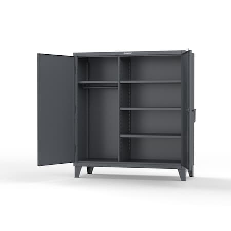Strong Hold 14 GA Extra Heavy Duty Double Shift Ventilated (Diamond) Cabinet 56-DS-V-246-L