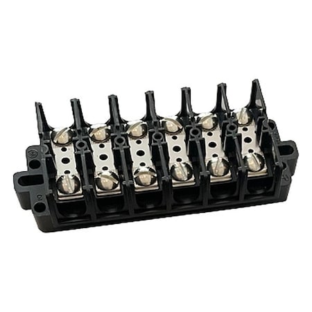 Ideal BarrierTerminalStrip, 60A, 6AWGMax, 600V 89-506